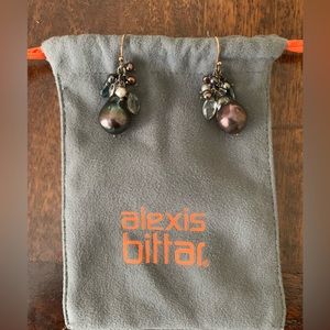 Alexis Bittar fabulous freshwater pearl and mixed crystals drop earrings